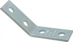 Cooper B-Line - Zinc Plated Carbon Steel 45° Open Angle Strut Fitting - 1/2" Bolt, 4 Holes, Used with Cooper B Line Channel & Strut (All Sizes Except B62 & B72) - Exact Tool & Supply