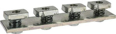 Cooper B-Line - Zinc Plated Carbon Steel Preassembled Flat Splice Strut Fitting - 1/2" Bolt, 4 Holes, Used with Cooper B Line Channel & Strut (All Sizes Except B62 & B72) - Exact Tool & Supply