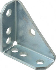 Cooper B-Line - Zinc Plated Carbon Steel 90° Gusset Strut Fitting - 7 Holes, Used with Cooper B Line Channel & Strut (All Sizes Except B62 & B72) - Exact Tool & Supply