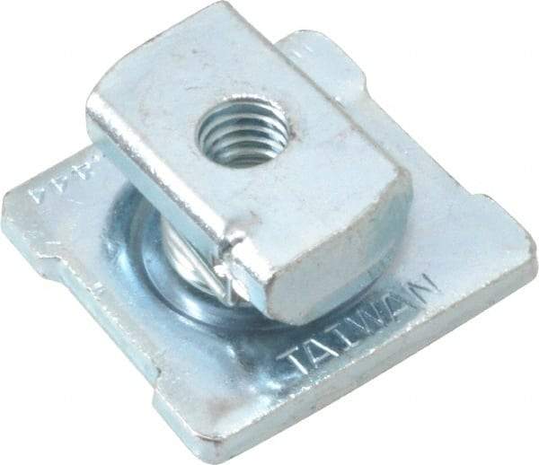 Cooper B-Line - Zinc Plated Carbon Steel Combo Strut Nut Washer - 1100 Lb Capacity, 0.375" Bolt, 1 Hole, Used with Cooper B Line Channel & Strut (All Sizes Except B62 & B72) - Exact Tool & Supply