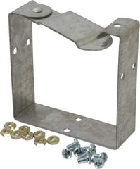 Cooper B-Line - 4 Inch Wide x 4 Inch High, Rectangular Raceway Connector Coupling - Gray, For Use with Lay In Wireways, Type 1 Screw Cover Wireway - Exact Tool & Supply