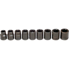 Wright Tool & Forge - 9 Pc 3/4" Drive Impact Socket Set - Exact Tool & Supply