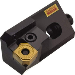 Sandvik Coromant - Series T-Max P, Left Hand, PCFNR/L..CA Toolholder Compatibility, CNMG 12 04 08, CNMG 432 Insert Compatibility, Indexable Turning Cartridge - Lever Holding Method, 63mm OAL - Exact Tool & Supply
