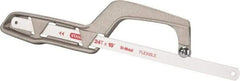 Stanley - 10" Hacksaw - 1" Throat Depth, Cast Aluminum Handle, Aluminum D-Style Handle - Exact Tool & Supply