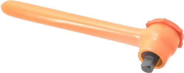 Facom - 1/2" Drive Round Head Ratchet - Insulated Finish, 10-3/8" OAL - Exact Tool & Supply