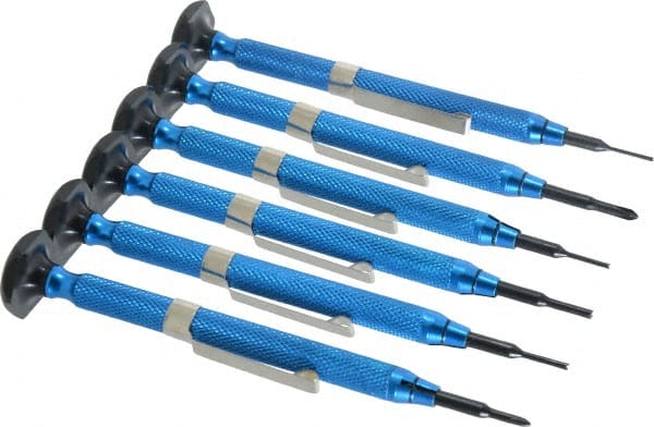 Moody Tools - 6 Piece Phillips, Screw Extractor, Slotted Screwdriver Set - Exact Tool & Supply