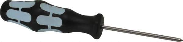 Wera - #0, 5-1/2" OAL, Standard Phillips Screwdriver - 2-3/8" Blade Length, Round Shank, Ergonomic Handle - Exact Tool & Supply