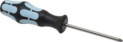 Wera - #1, 7-1/4" OAL, Standard Phillips Screwdriver - 3-1/8" Blade Length, Round Shank, Ergonomic Handle - Exact Tool & Supply