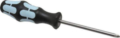Wera - #2, 8-1/4" OAL, Standard Phillips Screwdriver - 4" Blade Length, Round Shank, Ergonomic Handle - Exact Tool & Supply