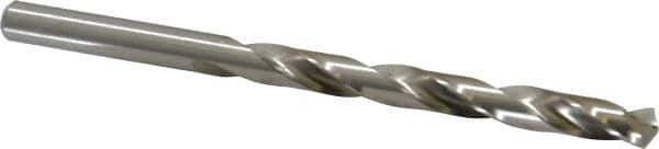 Cleveland - Letter H 135° High Speed Steel Jobber Drill - Bright Finish, Right Hand Cut, Spiral Flute, Straight Shank, 4-1/8" OAL, Split Point - Exact Tool & Supply