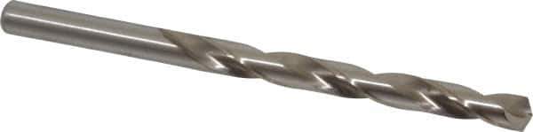 Cleveland - Letter K 135° High Speed Steel Jobber Drill - Bright Finish, Right Hand Cut, Spiral Flute, Straight Shank, 4-1/4" OAL, Split Point - Exact Tool & Supply