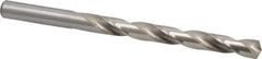 Cleveland - Letter S 135° High Speed Steel Jobber Drill - Bright Finish, Right Hand Cut, Spiral Flute, Straight Shank, 4-7/8" OAL, Split Point - Exact Tool & Supply