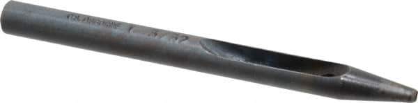 Made in USA - 3/32" Hollow Punch - 4" OAL, Steel - Exact Tool & Supply