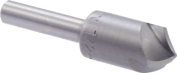 M.A. Ford - 1/2" Head Diam, 1/4" Shank Diam, 3 Flute 100° High Speed Steel Countersink - Exact Tool & Supply