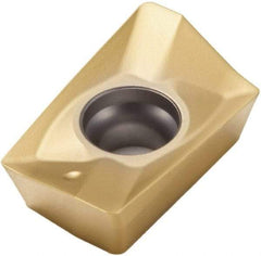Seco - XOMX180624 M10 Grade F40M Carbide Milling Insert - TiAlN/TiN Finish, 1/4" Thick, 3/32" Corner Radius - Exact Tool & Supply