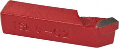 Interstate - 3/8 x 3/8" Shank, Square Shank Boring Single Point Tool Bit - TSE-6, Grade C2 - Exact Tool & Supply