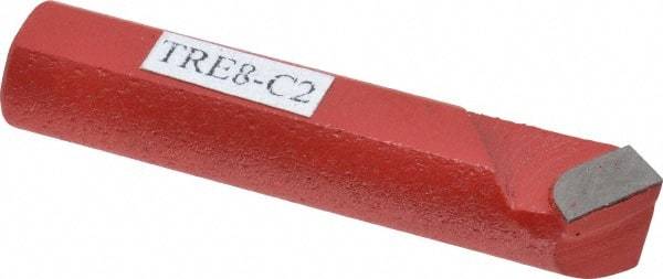 Interstate - 1/2 x 1/2" Shank, Round Shank Boring Single Point Tool Bit - TRE-8, Grade C2 - Exact Tool & Supply