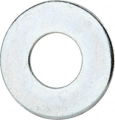Value Collection - 1-1/8" Screw, Grade 2 Steel USS Flat Washer - 1.243" ID x 2.78" OD, 0.192" Thick, Zinc-Plated Finish - Exact Tool & Supply