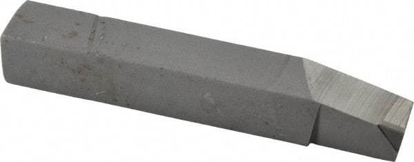 Made in USA - 3/8 x 3/8" Shank, Lead Angle Turning Single Point Tool Bit - BR-6, Grade PCD DIAMOND - Exact Tool & Supply