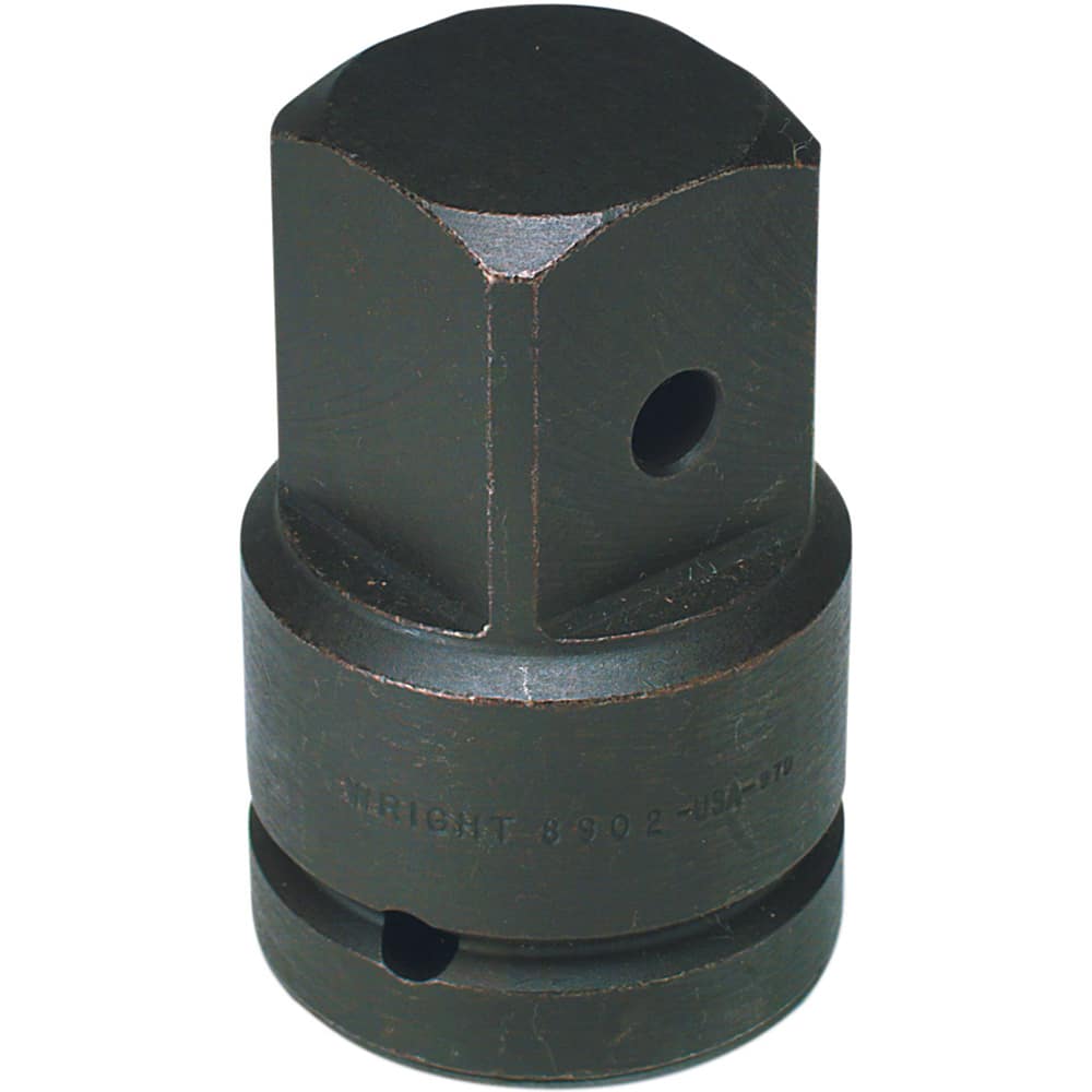 Wright Tool & Forge - Socket Adapters & Universal Joints; Type: Impact Drive Adaptor ; Male Size: 1-1/2 ; Female Size: 1 ; Overall Length (Inch): 3-1/2 - Exact Tool & Supply