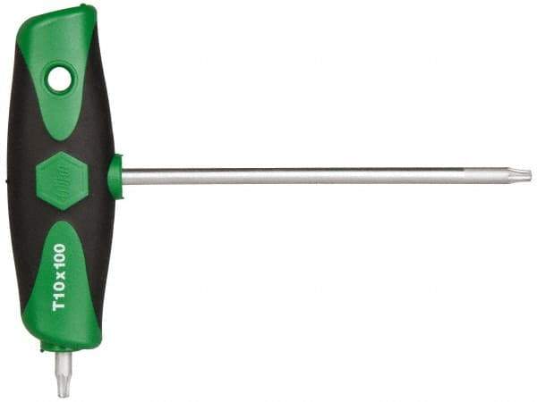 Wiha - T10 T-Handle Cushion Grip Torx Key Set - 100mm Length Under Head, T10 Torx Size - Exact Tool & Supply
