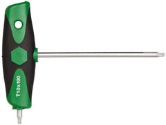 Wiha - T10 T-Handle Cushion Grip Torx Key Set - 100mm Length Under Head, T10 Torx Size - Exact Tool & Supply