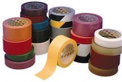 3M - Yellow Solid Color Vinyl Tape - 4" Wide x 108' Long, General Traffic - Exact Tool & Supply