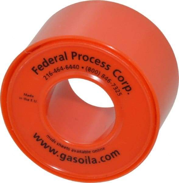 Federal Process - 1" Wide x 520" Long General Purpose Pipe Repair Tape - 3 mil Thick, -450 to 550°F, White - Exact Tool & Supply