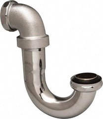 Federal Process - 1-1/4 Outside Diameter, 20 Gauge, Adjustable Sink Traps - Chrome Coated, Brass - Exact Tool & Supply