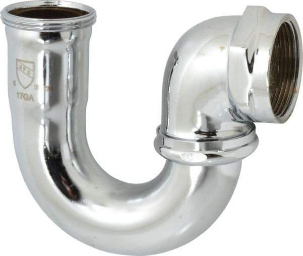 Federal Process - 1-1/2 Outside Diameter, 17 Gauge, Adjustable Sink Traps - Chrome Coated, Brass - Exact Tool & Supply