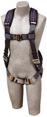 DBI/SALA - 420 Lb Capacity, Size M, Full Body Construction Safety Harness - Polyester Webbing, Quick Connect Leg Strap, Quick Connect Chest Strap - Exact Tool & Supply