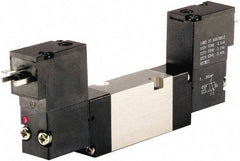 ARO/Ingersoll-Rand - Solenoid Actuator, Solenoid Return, 2 Position, Body Ported Solenoid Air Valve - 120 VAC Input, 1/4 CV, 4 Way, 115 psi, 122° Max Temp - Exact Tool & Supply