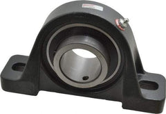 Browning - 2" ID, 8-13/16" OAL x 4-31/32" OAH Pillow Block - 6,601 Lb Static Cap, 9,752 Lb Dyn Cap, 6-15/16" Btw Mnt Hole Ctrs, 2-1/2" Base-to-Ctr Ht, Cast Iron - Exact Tool & Supply