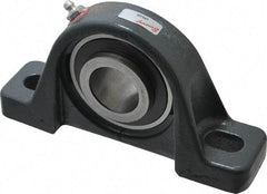 Browning - 1-1/4" ID, 6-3/4" OAL x 3-11/16" OAH Pillow Block - 3,493 Lb Static Cap, 5,782 Lb Dyn Cap, 5" Btw Mnt Hole Ctrs, 1-7/8" Base-to-Ctr Ht, Cast Iron - Exact Tool & Supply