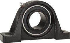 Browning - 2-3/16" ID, 8-13/16" OAL x 4-31/32" OAH Pillow Block - 6,601 Lb Static Cap, 9,752 Lb Dyn Cap, 6-15/16" Btw Mnt Hole Ctrs, 2-1/2" Base-to-Ctr Ht, Cast Iron - Exact Tool & Supply