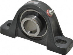 Browning - 1-1/4" ID, 6-3/4" OAL x 3-5/8" OAH Pillow Block - 3,493 Lb Static Cap, 5,782 Lb Dyn Cap, 5" Btw Mnt Hole Ctrs, 1-13/16" Base-to-Ctr Ht, Cast Iron - Exact Tool & Supply