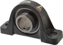 Browning - 1-1/2" ID, 7-1/8" OAL x 3-15/16" OAH Pillow Block - 4,467 Lb Static Cap, 7,340 Lb Dyn Cap, 5-3/8" Btw Mnt Hole Ctrs, 1-15/16" Base-to-Ctr Ht, Cast Iron - Exact Tool & Supply
