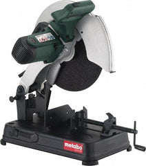 Metabo - 14" Blade Diam, 1" Arbor Hole, Miter Chop Chop & Cutoff Saw - 4,100 RPM, 110 Volts - Exact Tool & Supply