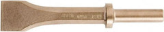 Ampco - 1-1/2" Head Width, 7-3/4" OAL, Replacement Chisel - Round Drive, Round Shank - Exact Tool & Supply