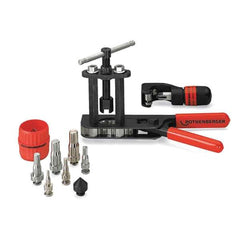 Rothenberger - Flaring Tools & Tube Expanders Type: Flare and Swage Kit Maximum Pipe Capacity (Inch): 3/16 - Exact Tool & Supply