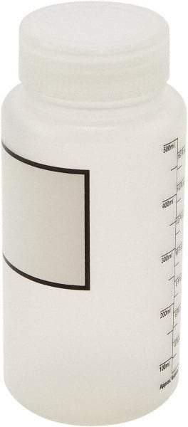 Dynalon Labware - 500 mL Wide-Mouth Bottle - Polypropylene, Translucent, 6-1/2" High x 3" Diam, 55mm Cap - Exact Tool & Supply
