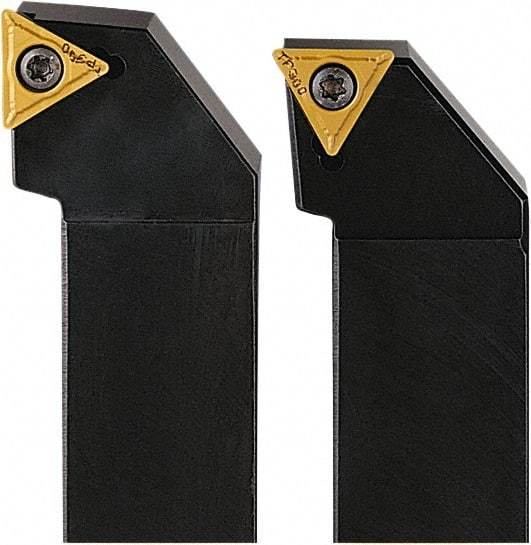 Seco - STFC, Right Hand Cut, 90° Lead Angle, 12mm Shank Height x 12mm Shank Width, Neutral Rake Indexable Turning Toolholder - 80mm OAL, TC..1102.. Insert Compatibility, Series Screw Lock - Exact Tool & Supply