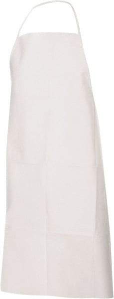 PRO-SAFE - Size S Film Laminate Chemical Resistant Coveralls - White, Zipper Closure, Elastic Cuffs, Elastic Ankles, Serged Seams, ISO Class 5 - Exact Tool & Supply