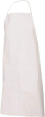PRO-SAFE - Size S Film Laminate Chemical Resistant Coveralls - White, Zipper Closure, Elastic Cuffs, Elastic Ankles, Serged Seams, ISO Class 5 - Exact Tool & Supply
