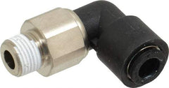 Legris - 6mm Outside Diam, 1/8 BSPT, Nylon Push-to-Connect Tube Male Swivel Elbow - 290 Max psi, Tube to Male BSPT Connection, Buna Nitrile O-Ring - Exact Tool & Supply