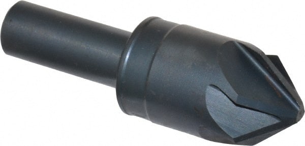 M.A. Ford - 7/8" Head Diam, 1/2" Shank Diam, 6 Flute 82° High Speed Steel Countersink - Exact Tool & Supply