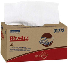WypAll - Dry General Purpose Wipes - Pop-Up, 10-1/4" x 9" Sheet Size, White - Exact Tool & Supply