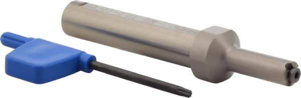 Iscar - MG, Internal, Right Hand, 0.09" Max Depth of Cut, 0.02 to 0.118" Groove Width, Indexable Grooving Tool Holder - GIQR/L 11 Insert Compatibility, 1/2" Shank Width, 3.62" OAL, Through Coolant - Exact Tool & Supply