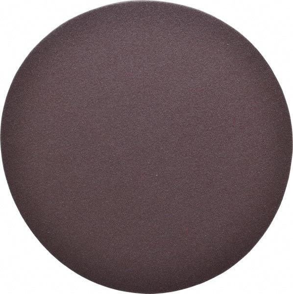 Norton - 6" Diam, 180 Grit Aluminum Oxide Adhesive PSA Disc - Fine Grade, Brown, X Weighted Backing, Flexible - Exact Tool & Supply