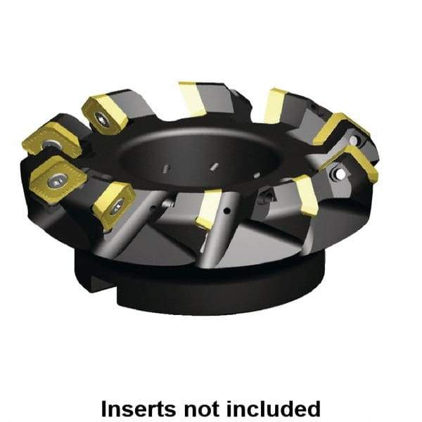Kennametal - 142.59mm Cut Diam, 40mm Arbor Hole, 9.59mm Max Depth of Cut, 45° Indexable Chamfer & Angle Face Mill - 10 Inserts, SE.W 634... Insert, Right Hand Cut, 10 Flutes, Series KSSM - Exact Tool & Supply